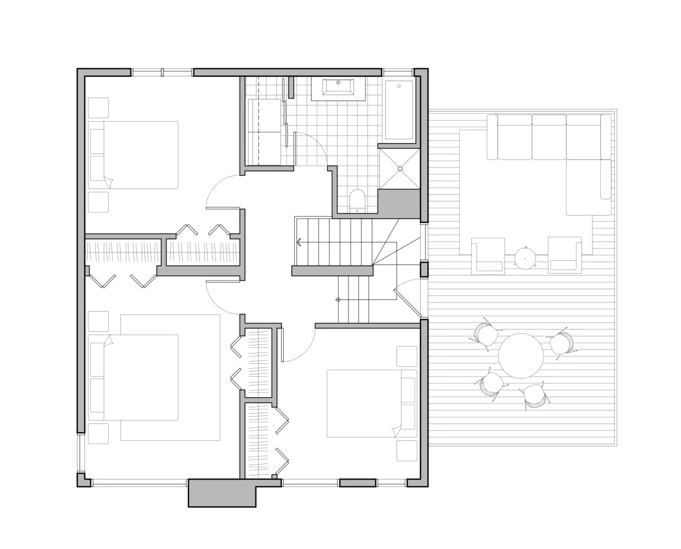 Modele unik étage plan