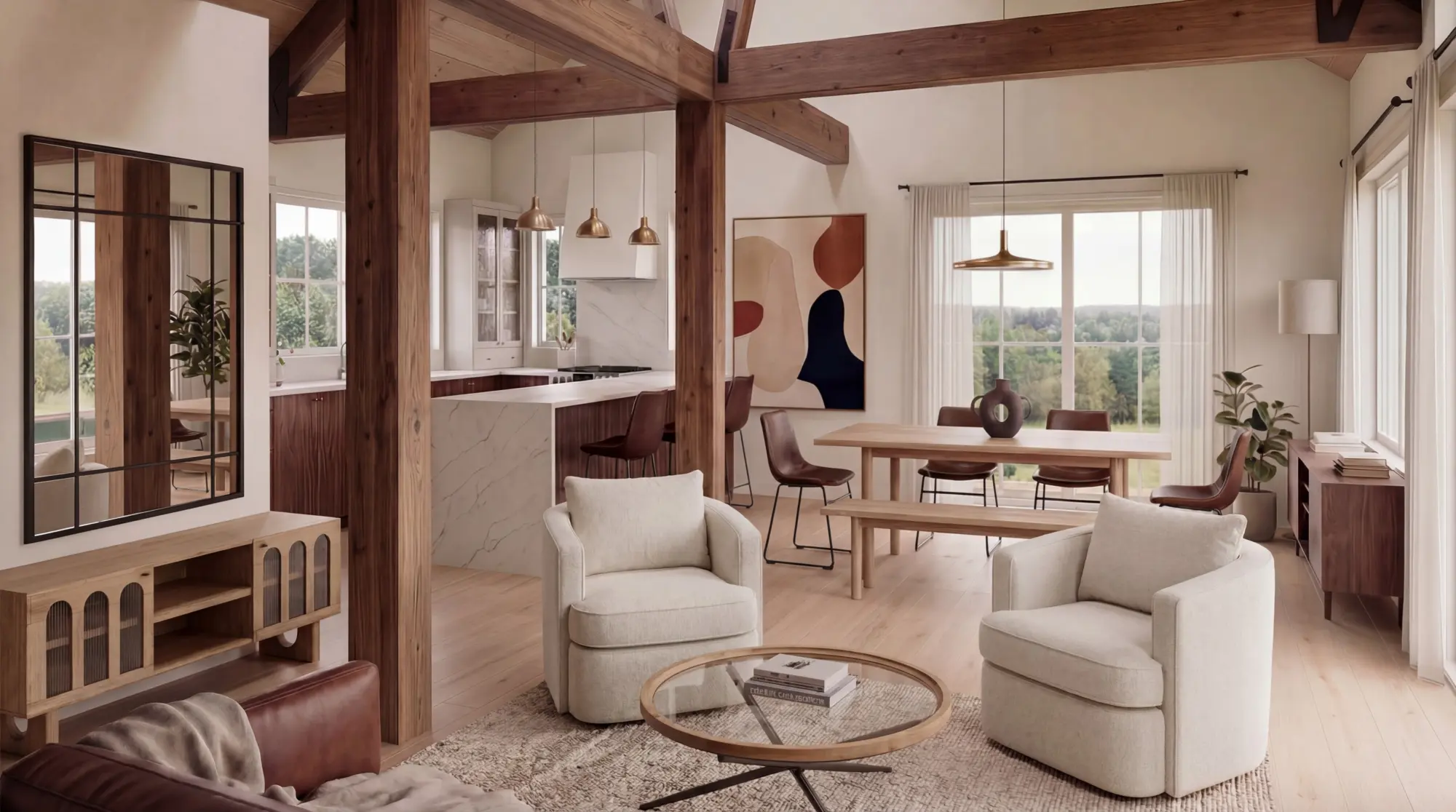 Farmhouse interior 4 K